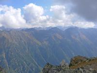 Хребты Кавказа с высоты 3000 м